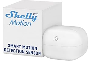 Shelly Blu Motion | Bluetooth Motion & Lux Sensor | Home Automation | Compatible with Alexa & Google | iOS Android App | Long-Lasting Battery | Scene Activation | Range up to 9 Meters
