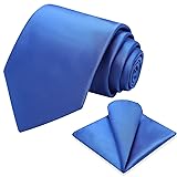 Vinlari Blue Tie, Neck Tie for men, Silk Mens Tie