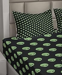 Ambesonne Alien Sheet Set, Supernatural Martiansal
