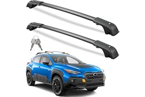 Wonderdriver 300lb Lockable Roof Rack Cross Bars Compatible with Subaru Crosstrek Wilderness 2024 2025 2026 with Raised Side Rails, Heavy Duty Aluminum Lockable Roof Rails Crossbars Rooftop Luggage