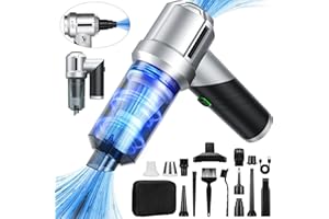 CHUMPOSH Arify Pro Car Vacuum Portable Cordless with 18000PA Super Suction, 4 in 1 Portable Air Blower/Car Vacuum 90°Foldable Handheld Rechargeable Brushless Motor, Gifts for Christmas for Home, PC