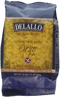 Amazon Com Delallo Gluten Free Italian Orzo 12 Oz Pack Of 4 Grocery Gourmet Food