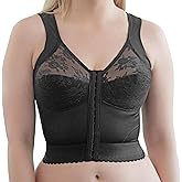Front Closure Longline Bra | 9603 | Made in USA | Wire-Free Comfort w/Back Support | Soft Cups Everyday Confidence | 34B–58H