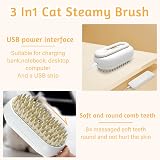 71Nmly Cat Steam Brush 3 in1 Multifunctional Pet Grooming Kit view 3