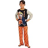 Bioworld Youth Boys 2-Piece Naruto Sleepwear Set with Long Sleeve Shirt and Sleep Pants
