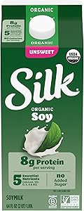Silk, Organic Milk Substitute, Soy, Unsweetened, 64 Fl Oz