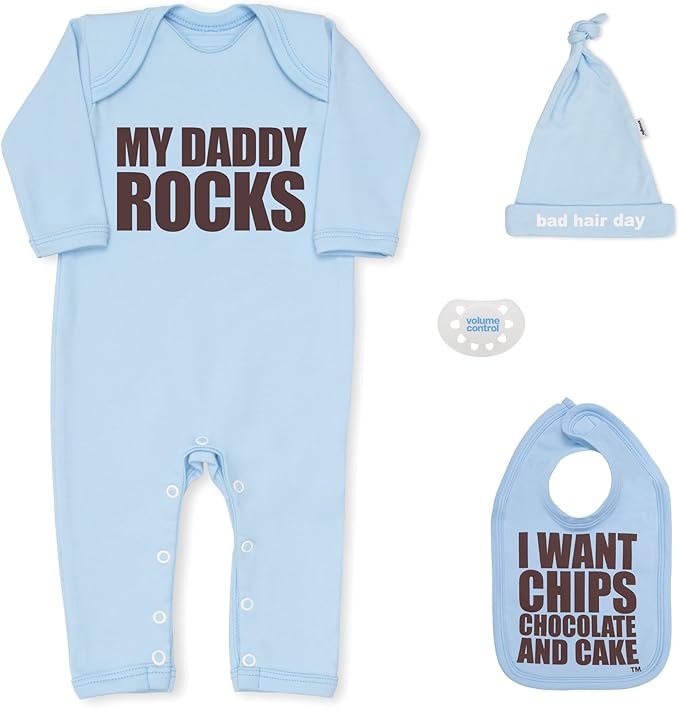 Newborn Baby Grow Baby Boy Gift Set Made in Great Britain My Daddy