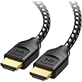 Cable Matters [Ultra High Speed HDMI Certified] Braided 48Gbps 8K HDMI Cable 3.3 ft / 1m with 8K@60Hz, 4K @240Hz and HDR Support for PS5, Xbox Series X/S, RTX3080 / 3090, Apple TV and More in Black