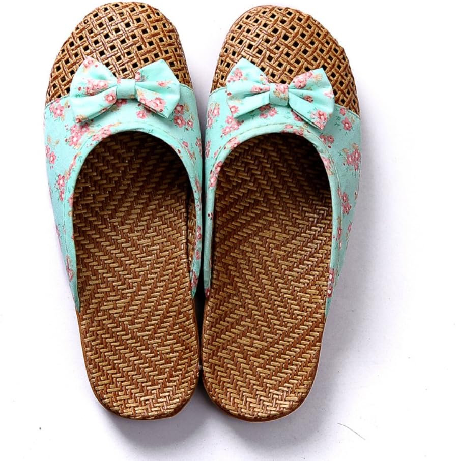 Flipped Linen Slippers Anti-Slip Flax Indoor/Outdoor Shoes Summer Soft Scandals with Thick Outsoles for Men and Women