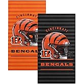 Northwest NFL Cincinnati Bengals 2-Pack Beach Towel Set, 30" x 60" Each, Standard, Team Colors