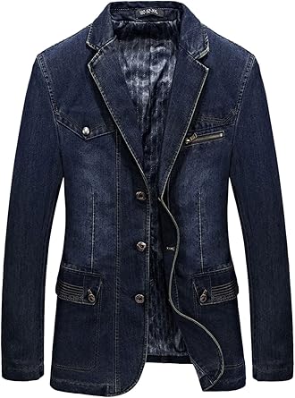 mens denim jean suits