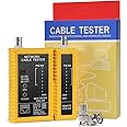 Hiija Coaxial(Coax) Cable Tester Portable BNC F-Style RJ45 Ethernet Continuity Cable Tester Checker
