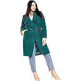 City Chic Women's Plus Size Coat - Sassy Military