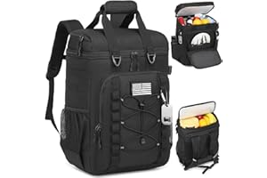 BISKLNDN Cooler Backpack - 42 Cans Tactical Backpack Coolers Insulated Leak Proof, Large Soft Lunch Back Pack for Men Work, Picnics, Beach, Meal Prep, Hiking, Camping & Travel