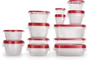 Rubbermaid TakeAlongs Food Storage Containers, 52 Piece Plastic Container Set, Dishwasher and Microwave Safe Meal Prep, Snack