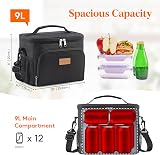 Lifewit Insulated Lunch Bag 9L 12 Cans Leakproof Water-Resistant view 3