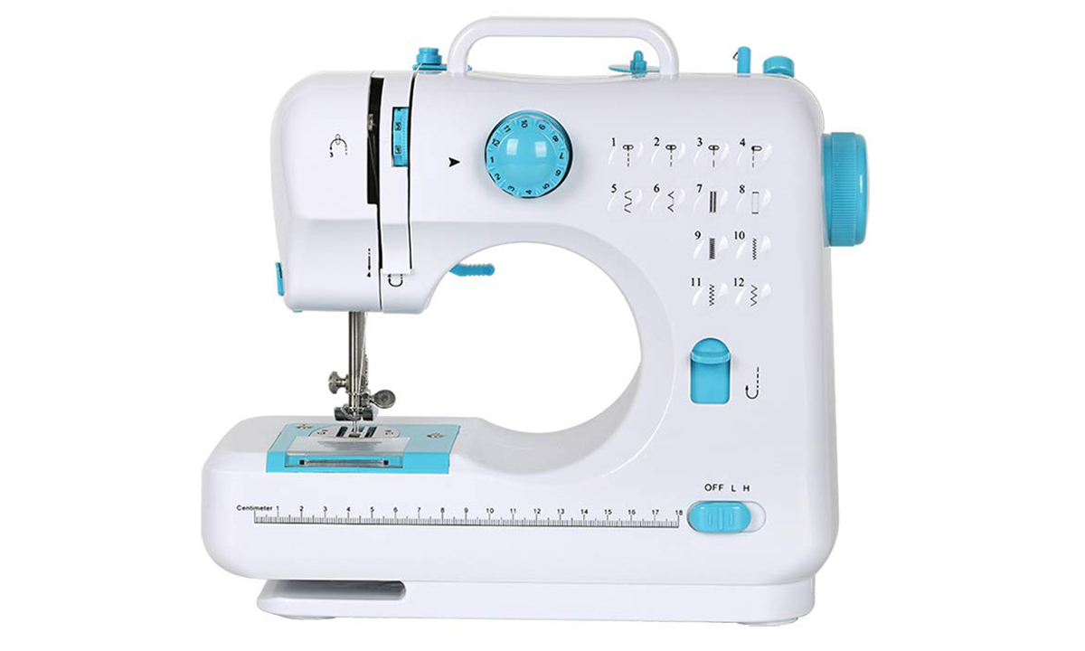 NEX-Portable-Sewing-Machine-Double-Speeds-for-Beginner-Art-Craft-12-Stitches-Blue