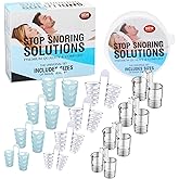 Anti Snoring Device, 12Pcs MYMULIKE Reusable Nose Vent Dilator Soft Silicone Vents, Snoring Solution for Improving Nighttime Sleeping & Nasal Breathing