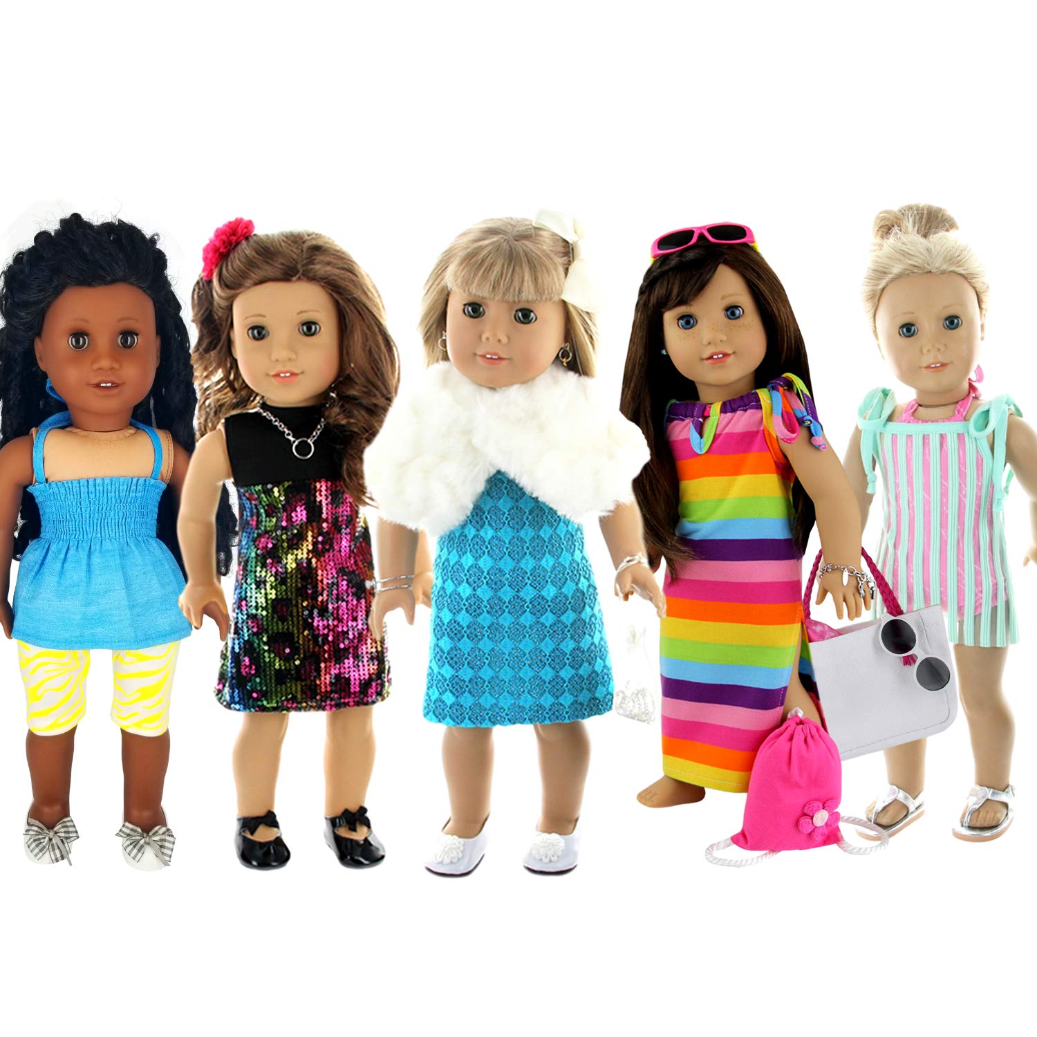 Buy 28 Piece Holiday Lot Fits 18 Inch American Girl Doll Clothes Online
