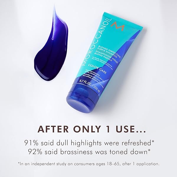 MOROCCANOIL BLONDE PERFECTING PURPLE SHAMPOO, 2.4 OZ