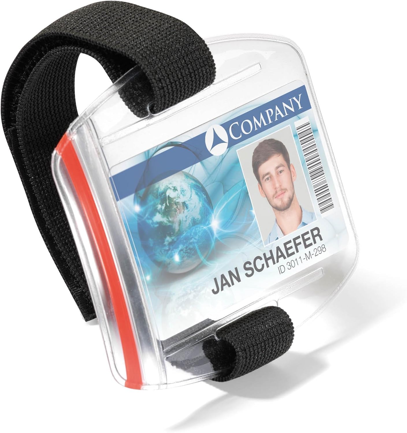 Durable Outdoor ID Badge Arm Band - Pack of 10 - Adjustable with Diameter of 7-18cm - Perfect For Security Staff, Airport Workers, etc.
