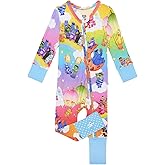 Posh Peanut Convertible Baby Sleepers - Girls Footless Baby Pajamas with 2 Way Zipper for Easy Diaper Changes