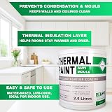 Rempro Thermal Paint 2.5L Anti Mould Insulating Glass Bubble Finish view 4