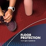 KAYMAN Gym Floor Nonslip Interlocking EVA Mats 60x60cm Red 4 Pack 15.5 sq ft view 7