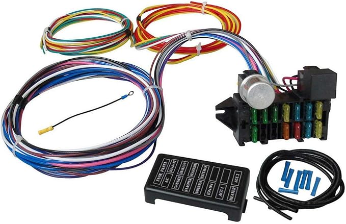 Amazon.com: Wiring Harness Kit 12 Circuit Long Wires Standard Color