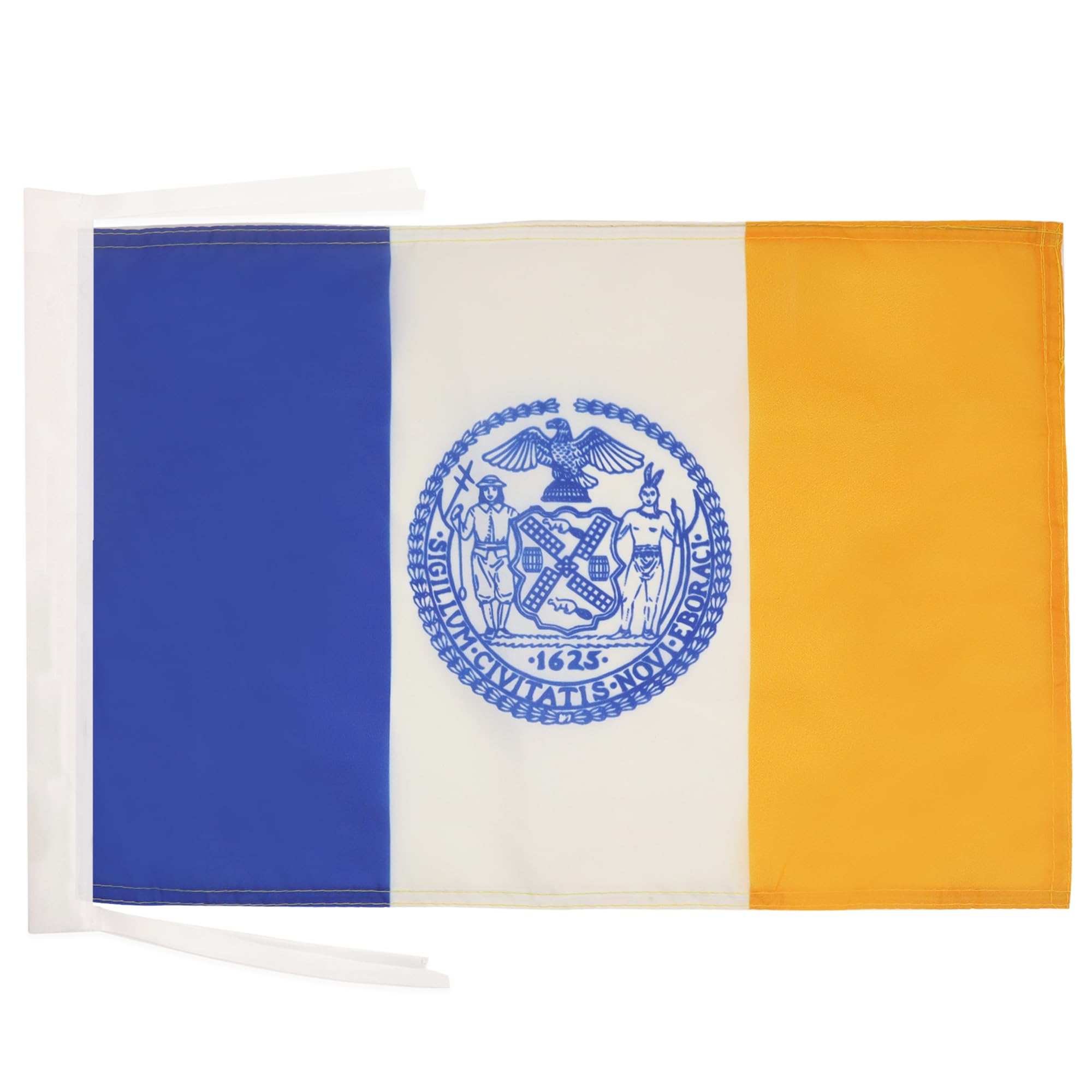 AZ FLAG - New York City Flag - 18'' x 12'' - 100% Polyester american - USA Small Banner with Two Cords - Fade Resistant - Vivid Colors - 18x12 in - 45x30 Cm — image 1
