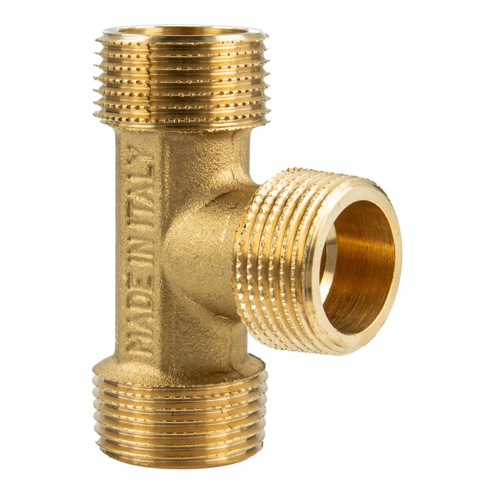 T-Piece Brass infinitely External Thread 1 Inch