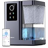 Silonn Nugget Ice Maker Countertop with APP &amp; Voice Control, Self Cleaning Ice Machine with 3L Large Water Tank, 44lbs/24H Soft Chewable Ice, Portable Pebble Ice Maker for Home, Kitchen and Party