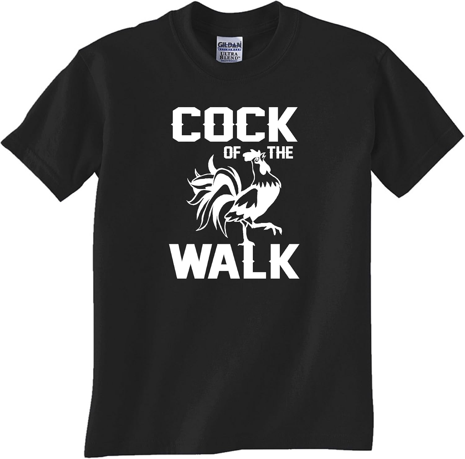 STUFF WITH ATTITUDE Cock of The Walk Black T Shirt