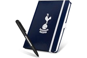 Tottenham Hotspur F.C. Stationery Set with Notebook & Ballpoint Pen Stationery Supplies Work Office Xmas Gifts for Men