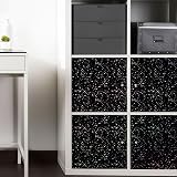 WALPLUS Glitter Black Tile Stickers 15x15cm Peel & Stick 24 pcs view 3