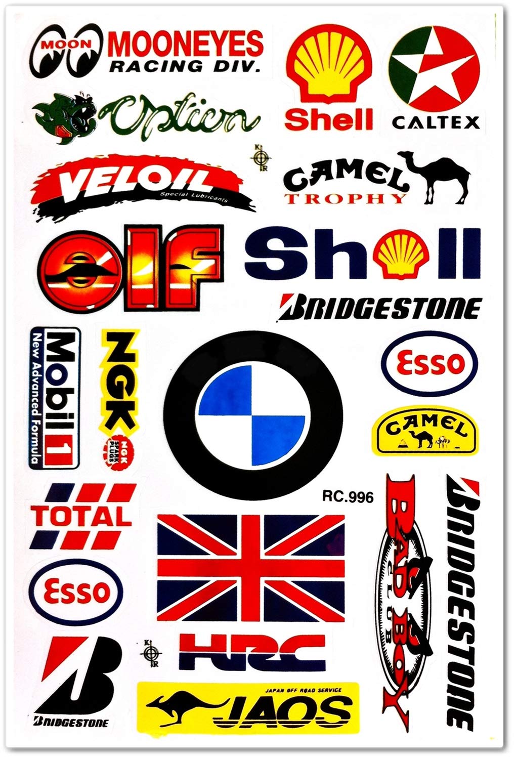 Decals Magnets Stickers 1 Sheet Motocross Stickers R8red Energy