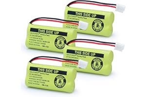 QBLPOWER BT18433 BT28433 BT-8300 BATT-6010 Rechargeable Battery BT184342 BT284342 BT1011 BT1018 BT1022 BT1031 89-1326-00-00/89-1330-01-00/CPH-515D 2.4V(Pack of 4)