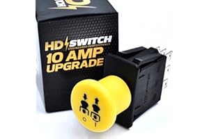 HD Switch 10 AMP Upgrade Blade Clutch PTO Switch fits Cub Cadet Z Force 44, 48, 50, 54 ZT1 & ZTS1 Series 42 46 50 54 54P Tank M48 M50 M54 M60 M72 Electric Blade Clutch Engage Switch
