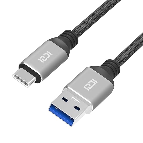 USB C Kabel [2m] - ICZI USB-C Kabel auf USB 3.0 A - USB Type C Ladekabel für Galaxy S8/S9 LG G6 / G5, Huawei P10 / P9 / Mate9