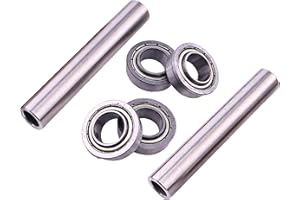 DVPARTS 2X Upgrade Front Wheel Bushing to Bearing Conversion w/Axles 104-3667 114-1640 Compatible with Toro Z380 Z420 Z480 Z5