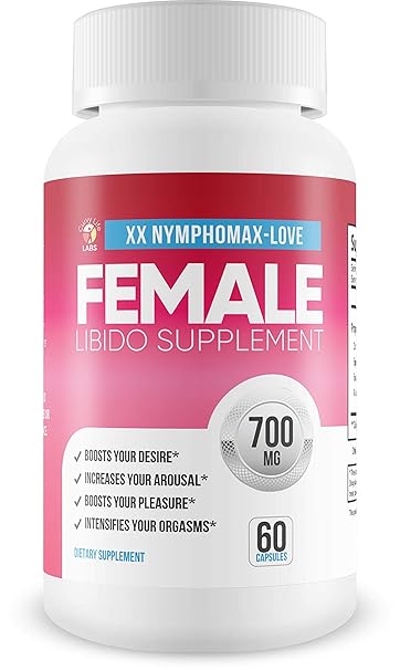 NymphoMax Love - Libido Boost - Female Drive Support - Yohimbe & and Blend of Proprietary