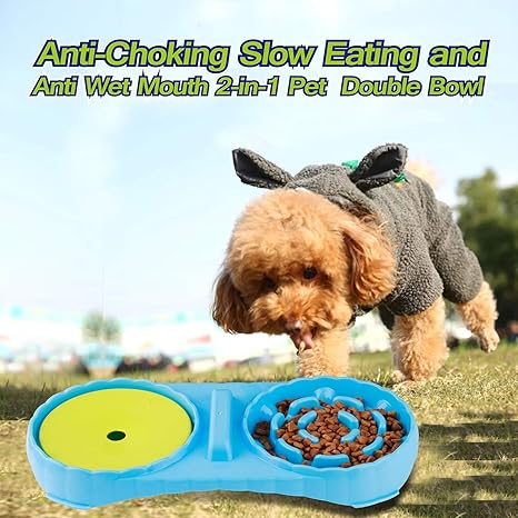 Amazon Com Justpet Anti Wet Mouth Slow Drink Pet Water Bowl Anti
