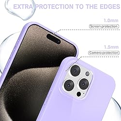 Svanove for iPhone 15 Pro Max Case Silicone, Glossy