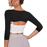 RDSIANE Upper Arm Compression Shaper Post Surgery Slimmer Sleeves Posture Corrector Tops Shapewear for Women