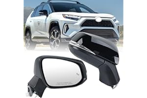Right Passenger Side Mirror Compatible with Toyota RAV4 2019 2020 2021 2022 2023 2024 Power Heated Turn Signal Blind Spot Doo