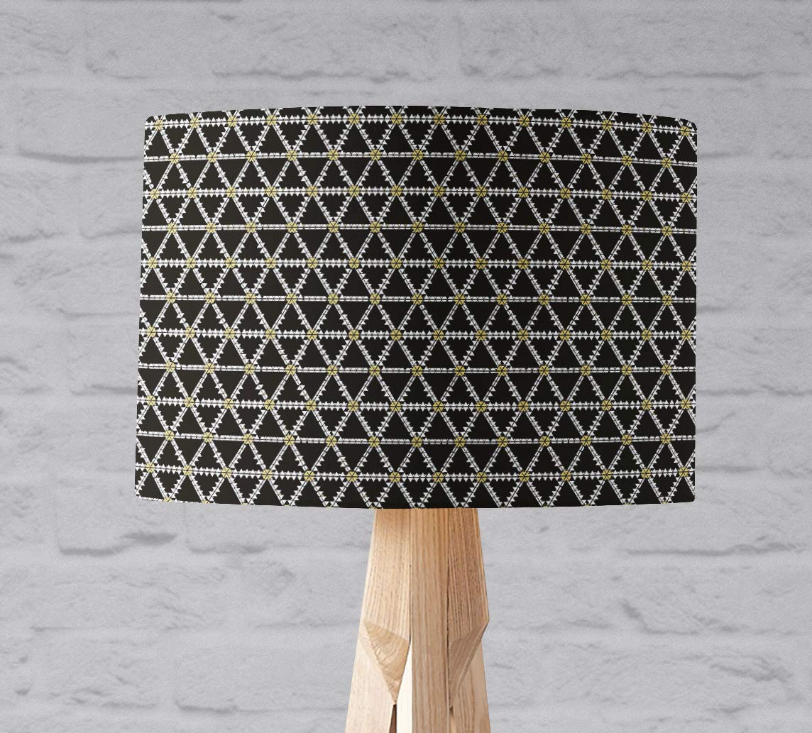 Black and white geometric triangle Lampshade Ceiling light shade or