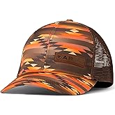 ARIAT Women's Rectangle Embossed Patch Southwestern Ponytail Hat, Orange, One Size