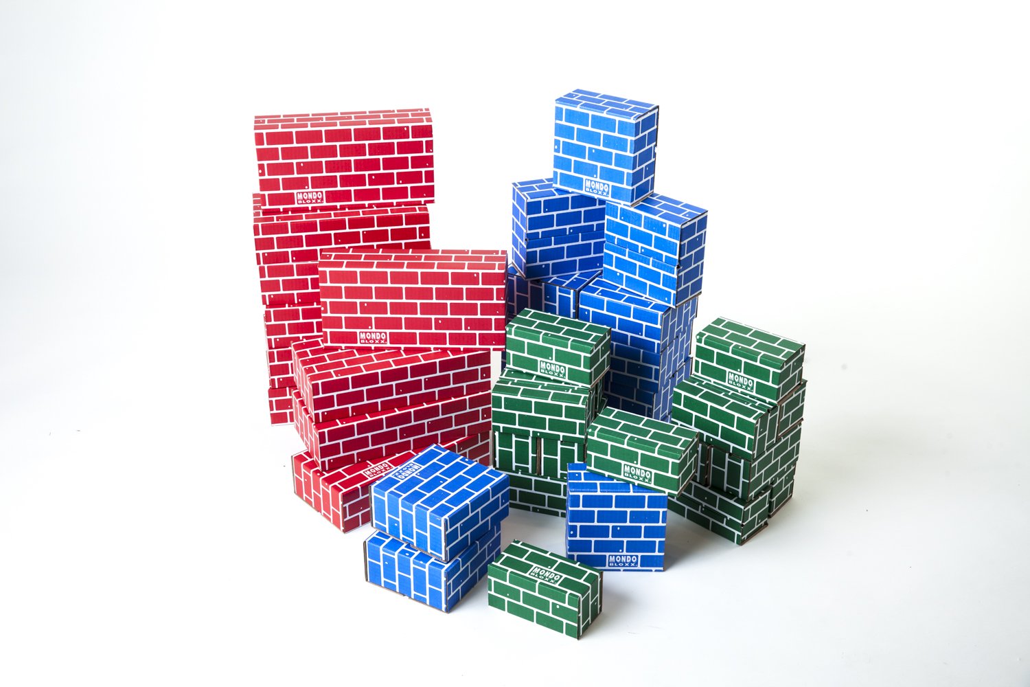 Mondo Bloxx 40 Piece Brick Block Set USA Made (Assorted Sizes) Buy