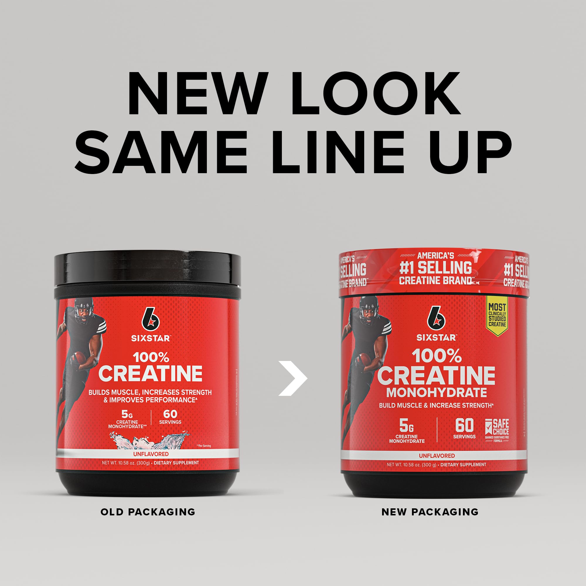 Six Star 100% Creatine Monohydrate Powder - Unflavored Micronized Creatine Monohydrate Supplement for Workout Performance, Muscle Building & Strength - Creatine Powder for Women & Men - 60 Servings