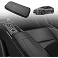 BestEvMod for 2023 2024 Prius 5th Gen Center Console Armrest Cover Extra Soft Microfiber Leather Waterproof Protector Seat Armrest Cover Compatible with Toyoto Prius 2024 2023 Accessories (Black)
